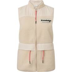 Knowledge Cotton Apparel Veste Knowledge Cotton Apparel Women's Teddy Colorblock Vest, XS, Buttercream
