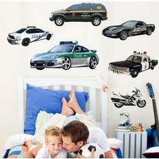 Gray Wall Decor Wallhogs Police Multi-Pack Wall Decals