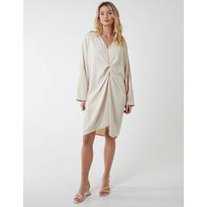 Grey Dresses Blue Vanilla Twist Front Tunic Dress Stone One