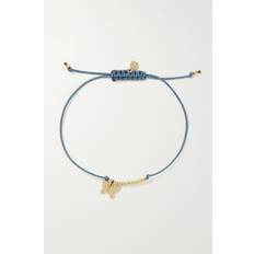 Butterfly 14-Karat Gold Cord Bracelet - One Size