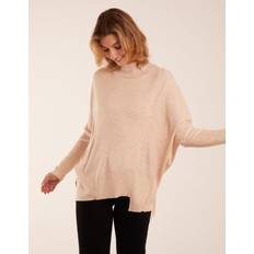 Knitted Sweaters - One Size Jumpers Blue Vanilla Asymmetric Hem Detail Jumper ONE STONE