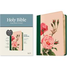 KJV Wide Margin Bible, Filament Enabled Edition, Soft imitation leather, Pink Rose Garden