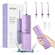 Battery Electric Toothbrushes & Irrigators Sejoy Cordless Water Flosser Rechargeable Portable Oral Irrigator Teeth Cleaner Purple