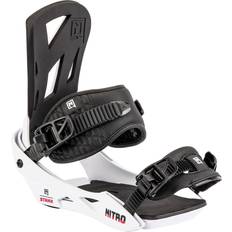 Vita Snowboardbindningar Nitro Staxx Snowboardbindningar White