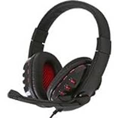 Omega FS Auricular+Mic Gaming USB Negro-Rojo