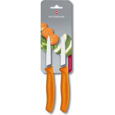 Victorinox Groentemes Messen Victorinox SwissClassic Groentemesjes Oranje 8 cm 2 Stuks