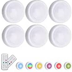 LED Spotit Kaukos Timell Langaton MultiColor 6 Pack 6 Kpl Valokeila 3pcs