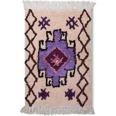 90.0 cm Bademåtter HKliving Bohemian Tapis De Salle De Bain 60 x 90 cm - Violet cm