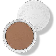 100% Pure Cosmetics 100% Pure Powder Foundation Matte Finish Face Makeup Oil Absorbing Pressed Poreless Concealer Vegan Fruit Pigmented Cocoa Color Deep Shade w/Neutral Undertones 0.32 Oz