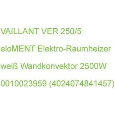 VAILLANT ver 250/5 eloment elektro-raumheizer wandkonvektor 2500w