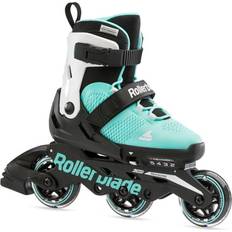 Rollerblade Microblade 3WD Inline Rulleskøjte Aqua/Hvid Aqua/White 36.5-40.5 Unisex Adult, Kids, Newborn, Toddler, Infant