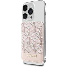 Guess Plånboksfodral Guess Korthållare 4G Metal Logo MagSafe Rosa