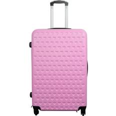 Borg Living kuffert lyserød hardcase kuffert