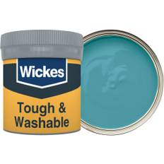 Paint Wickes Tough & Washable Matt Emulsion Paint Tester Pot Teal No.940