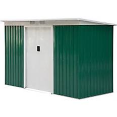 OutSunny Abris OutSunny 9ft 4.25ft Corrugated Metal Storage Box with Foundation (Building Area )