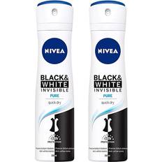 Nivea Invisible & White Pure Antiperspirant deodorant att behandla vita fläckar 150ml 2-pack