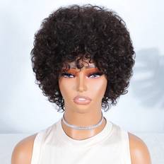 Shein Short Afro Curly Wigs Human Hair Fluffy Kinky Afro Curly