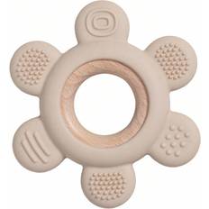 Shein 1pc Baby Silicone Wooden Teether Toy Infant Health Care Ring Toys Gifts Newborn Teeth Molar Stick for Teething Babies Accessories