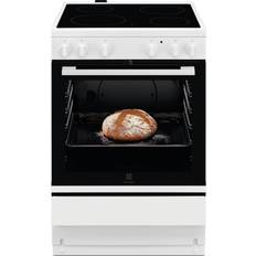 Electrolux 60 cm - Varmluftovn Glaskeramiske komfurer Electrolux LKR600001SW Hvid