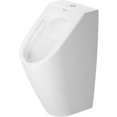 Duravit WC Deckel, Urinal ME by Starck RIMLESS 0,5 l, Zulauf von oben, mit Fliege weiß