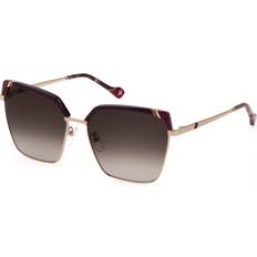 Solbriller Yalea Eleonora 08FE 59 Solbriller Kvinder - Burgundy Gold