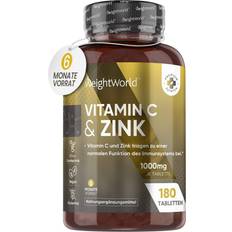 WeightWorld Vitaminer & Mineraler WeightWorld Vitamin C & Zink Tabletter 6 Månaders 180 st
