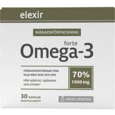 Elexir Pharma Omega-3 forte Månadsförpackning 30 st