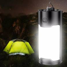 ExtraStar Extrastar LED Portable Camping Torch Battery Operated Lantern Night Light IP44 Black