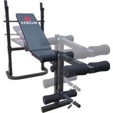 Exercise Bench Set HXGN Barbell Bench with Leg Developer
