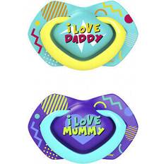 Canpol babies Neon Love B 6-18m napp Blue 2 st