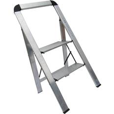 Step Stools Securefix Direct Aluminium Folding 2 Step Stool 150KG Non Slip Lightweight Ladder