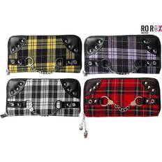 Rutiga Plånböcker Banned Plånbok Gothic Alternative - Red Tartan Wallet svart/röd