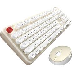 Keyboard Wireless keyboard + set Sweet 2.4G White-Beige