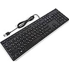 KB216 Universel USB QWERTY Ukrainsk Sort