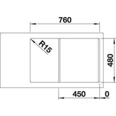 Kitchen Sinks Blanco Spülbecken, LEGRA 45 S