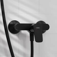 Hansgrohe Black Bath Taps & Shower Mixers Hansgrohe Logis Brausemischer 71600 Matt black