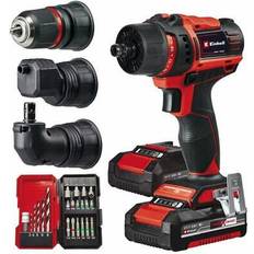 Einhell Batteri Borrmaskiner & Skruvdragare Einhell TE-CD 18/45 sladdlös borrmaskin 2 x 2,0 Ah batterier 22 tillbehör max. 45 Nm