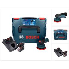 Bosch Gex 12V-125 Ponceuse Orbitale Sans Fil 12 V 125 mm + 2x Batteries 3,0 Ah + L-Boxx