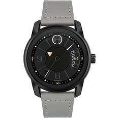 Movado Armbandsur Movado Bold Verso 42MM Black-Ion Plated SS Gray LTHR Watch 3600695 Black 42 mm