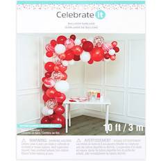 Christmas Balloon Arches Celebrate It 10ft. Red Garland Balloon Kit by Celebrate It