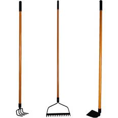 Rakes Ashman Assorted Garden Rakes 3 Pices 2 Bow Rake, Garden Hoe Shovels Strong Build.