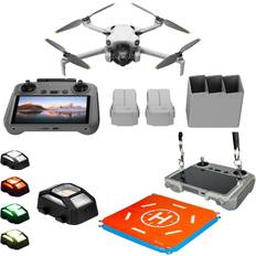 Drones DJI Mini 4 Pro Drone Fly More Combo, w/Claw Lanyard Mounting System, Landing Pad