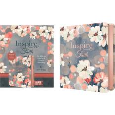 NLT Inspire FAITH Bible, Filament Enabled Edition, LeatherLike, Pink Watercolor Garden