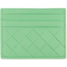 Bottega Veneta Card Cases Bottega Veneta Woman Mint Green Leather Card Holder