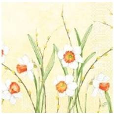 Juhlatarvikkeet Duni Serviet 40x40 cm 3-lag Daffodil Joy,250 stk/pk