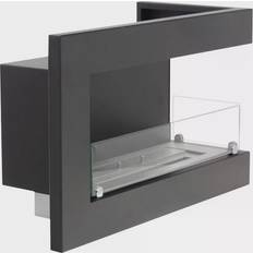 ScandiFlames Hörnkamin 65 cm Höger Svart