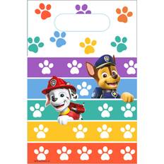 Sacs Cadeaux vente Amscan 8 Sacs à surprises Paw Patrol 2022 Papier 15,8 x 23,6 cm pour anniversaire enfants Blanc