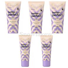 Eveline Cosmetics Better than Perfect Foundation med høj dækkeevne med fugtgivende virkning Skygge 01 Ivory Neutral 30 ml