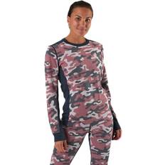 Camouflage - Femme Sous-vêtements Kari Traa Kongle Long Sleeve Shirt Blue/Patterned Female