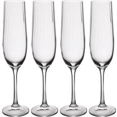 Holz Sektgläser Mikasa Treviso Crystal Flute Champagne Glass 22cl 4pcs